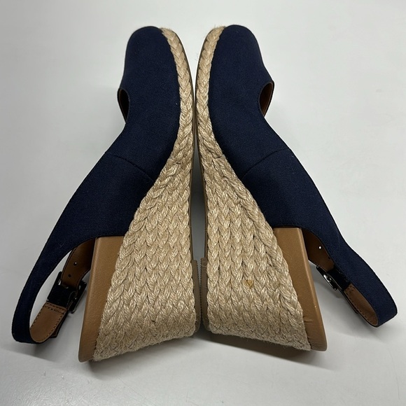 Vionic Coralina Supportive Wedge Sandal Shoes Wedges Navy Blue Women’s Size 9.5 - Picture 6 of 10